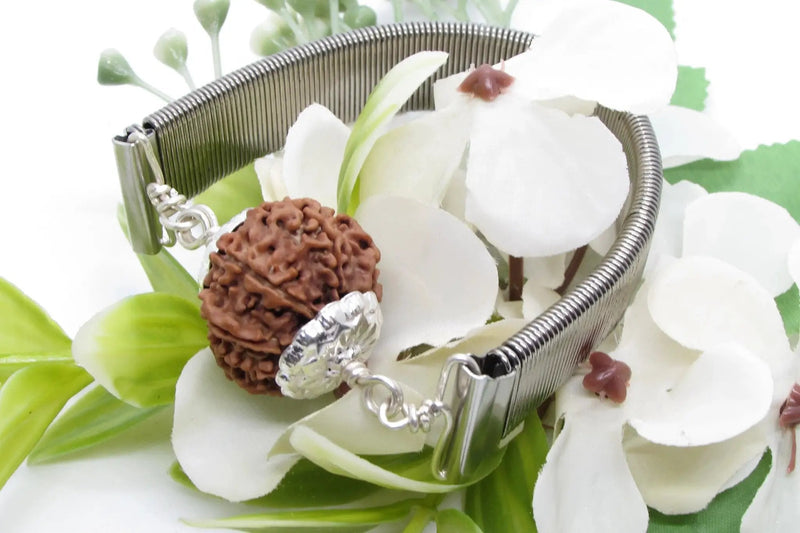 9 Mukhi Rudraksha Bracelet with Silver Pendant - Empowerment & Protection | Brahmatells by Brahmatells