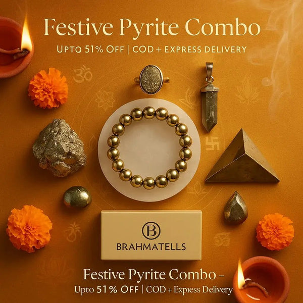 Pyrite Crystal Combo Sets – Bracelet, Ring & More | Brahmatells by Brahmatells