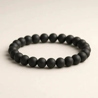 Brahmatells Black Tulsi Wood Bead Bracelet by Brahmatells