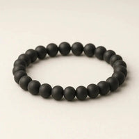 Brahmatells Black Tulsi Wood Bead Bracelet by Brahmatells