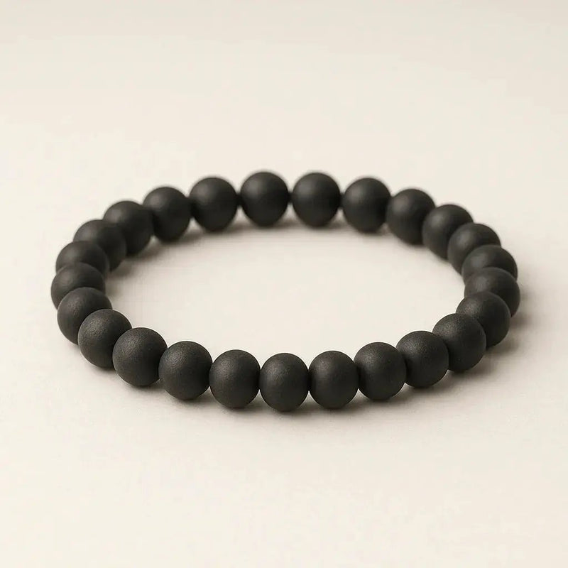 Brahmatells Black Tulsi Wood Bead Bracelet by Brahmatells