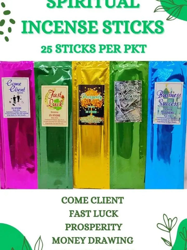 Spiritual Incense Sticks – 25 Sticks per Pack | Brahmatells by Brahmatells