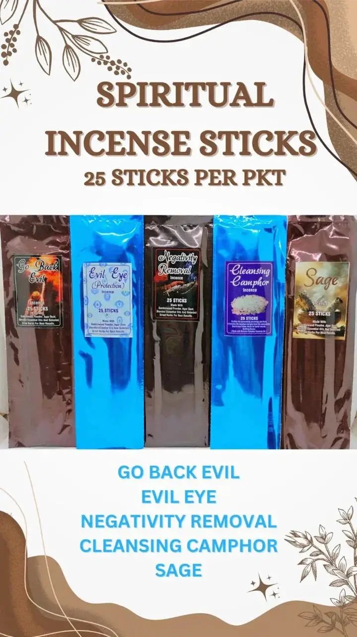 Spiritual Incense Sticks – 25 Sticks per Pack | Brahmatells by Brahmatells