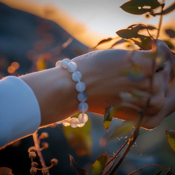 Moonstone Gemstone Bracelet – Elegant Astrology Jewelry by Brahmatells