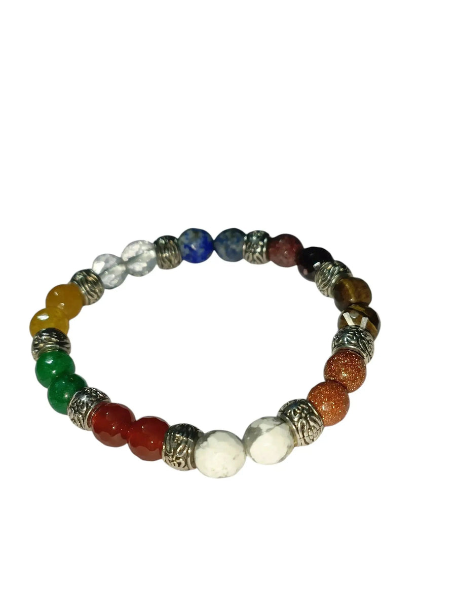 Navgrah Bracelet – Nine‑Stone Gem Bracelet by Brahmatells by Brahmatells