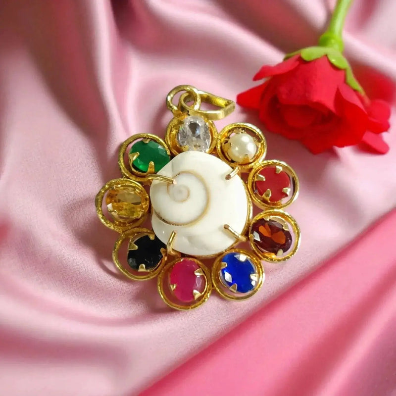 Navgrah Gomati Chakra Pendant – Classic Astrological Jewelry by Brahmatells