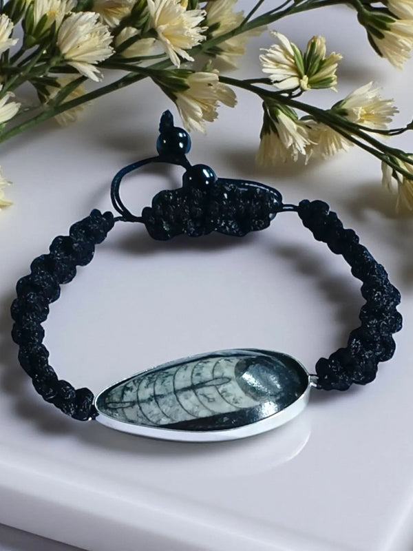 Orthoceras Fossil Band Bracelet – Brahmatells by Brahmatells