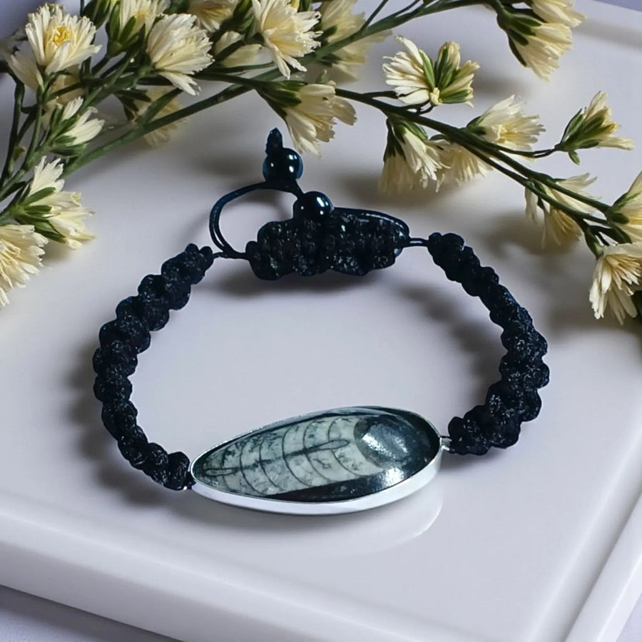 Orthoceras Fossil Band Bracelet – Brahmatells by Brahmatells