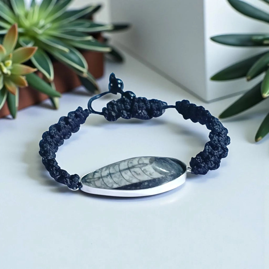 Orthoceras Fossil Band Bracelet – Brahmatells by Brahmatells