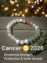 Cancer Zodiac Crystal Bracelet – Astrology Gemstone Bracelet by Brahmatells