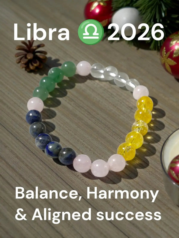 Libra Zodiac Crystal Bracelet – Astrology Gemstone Bracelet by Brahmatells