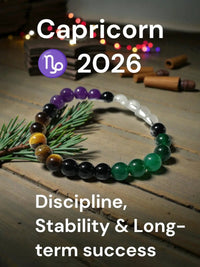 Capricorn Zodiac Crystal Bracelet – Astrology Gemstone Bracelet by Brahmatells