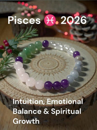 Pisces Zodiac Crystal Bracelet– Astrology Gemstone Bracelet by Brahmatells