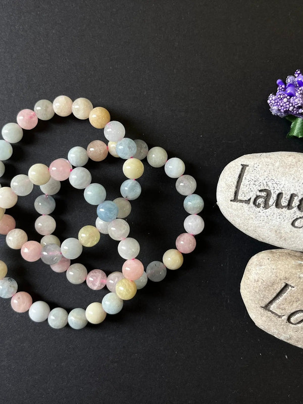 AAA Rare Morganite Crystal Healing Bracelet | Brahmatells by brahmatells