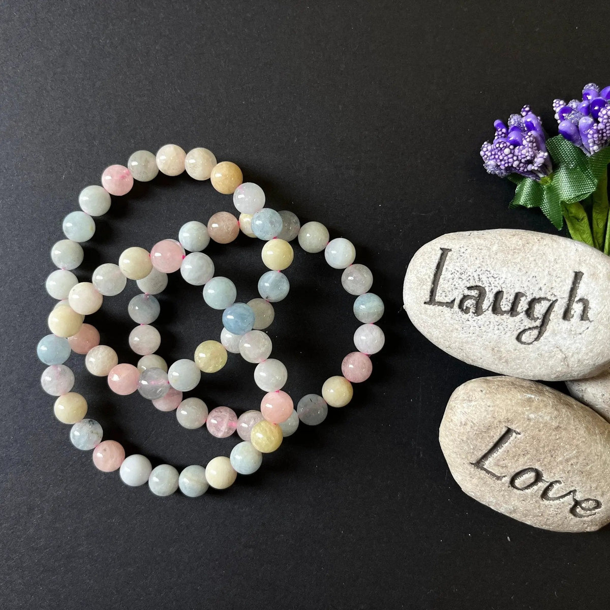 AAA Rare Morganite Crystal Healing Bracelet | Brahmatells by brahmatells