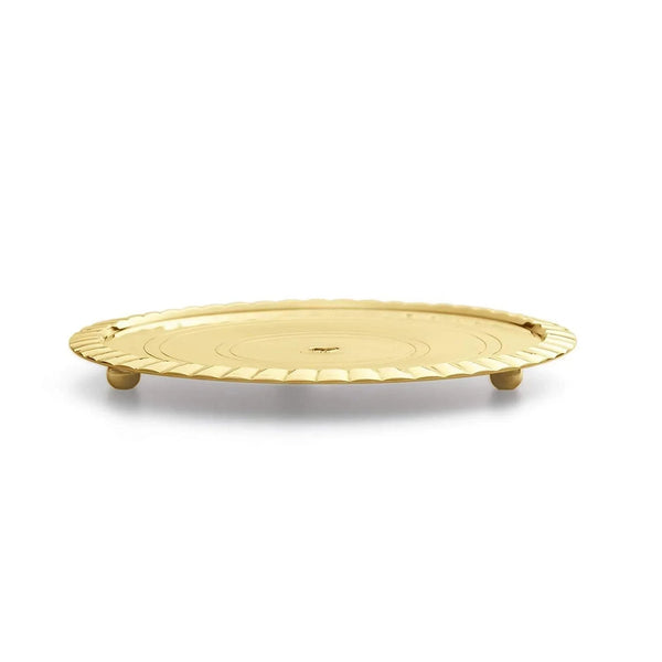 Akhand Diya with Borosilicate Glass (Brass Diya) (Golden ) by Brahmatells