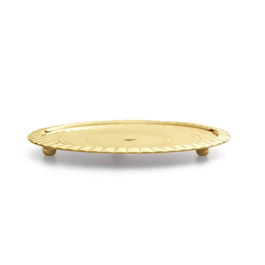 Akhand Diya with Borosilicate Glass (Brass Diya) (Golden ) by Brahmatells