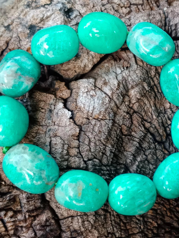 Amazonite Tumble Bracelet for Harmony & Balance | Brahmatells by Brahmatells