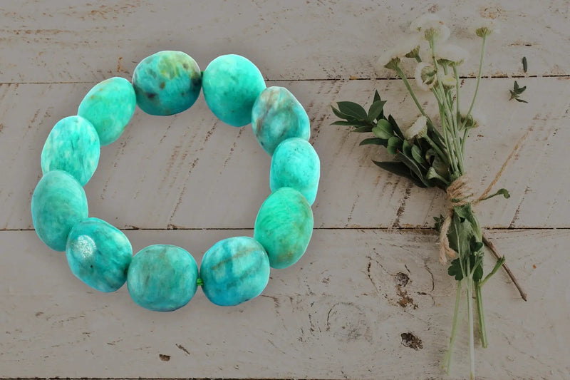Amazonite Tumble Bracelet for Harmony & Balance | Brahmatells by Brahmatells