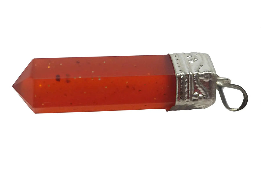 Amber Pencil Pendant for Mindful Expression | Brahmatells Jewelry by Brahmatells