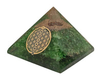 Amethyst & Clear Quartz Pyramid Yoga Meditation Crystal by Brahmatells