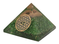 Amethyst & Clear Quartz Pyramid Yoga Meditation Crystal by Brahmatells