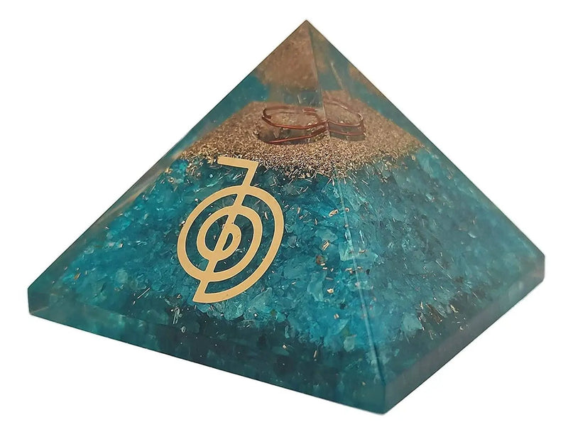 Amethyst & Clear Quartz Pyramid Yoga Meditation Crystal by Brahmatells