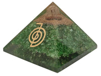 Amethyst & Clear Quartz Pyramid Yoga Meditation Crystal by Brahmatells