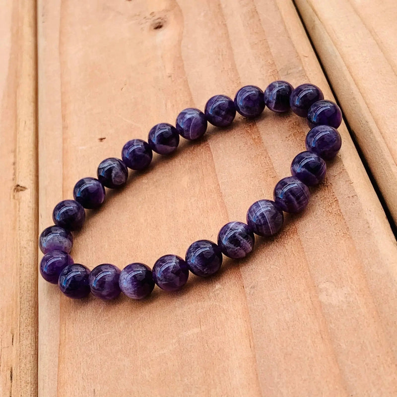 Amethyst Beads Bracelet for Mindfulness & Balance | Brahmatells by Brahmatells