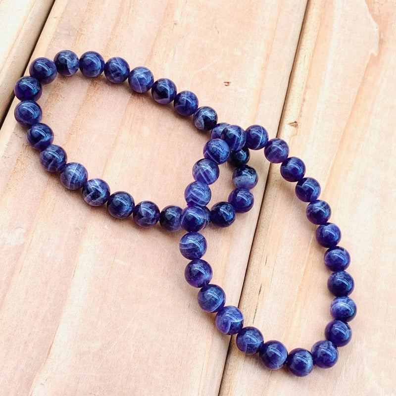 Amethyst Beads Bracelet for Mindfulness & Balance | Brahmatells by Brahmatells
