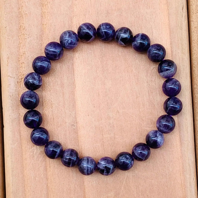 Amethyst Beads Bracelet for Mindfulness & Balance | Brahmatells by Brahmatells