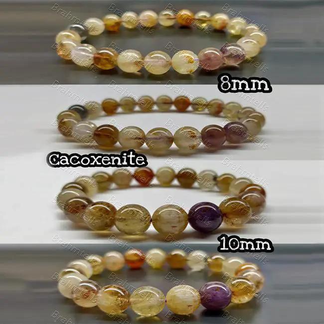 Amethyst Cacoxenite Bracelet - The Super Seven Crystal | Brahmatells by Brahmatells