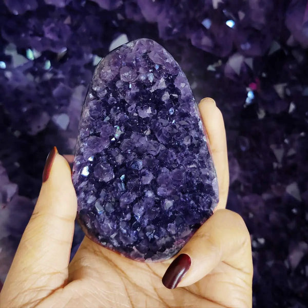 Amethyst Cluster Raw Stone for Home Décor | Brahmatells by Brahmatells