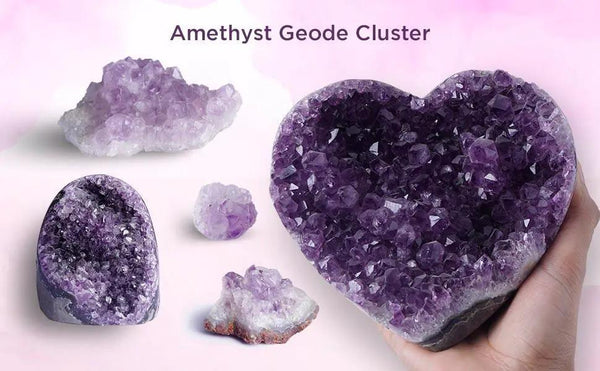 Amethyst Cluster Raw Stone for Home Décor | Brahmatells by Brahmatells