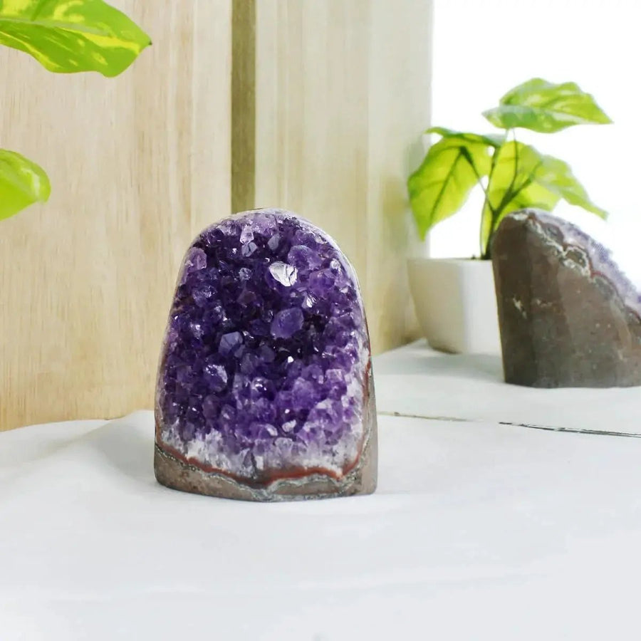 Amethyst Cluster Raw Stone for Home Décor | Brahmatells by Brahmatells