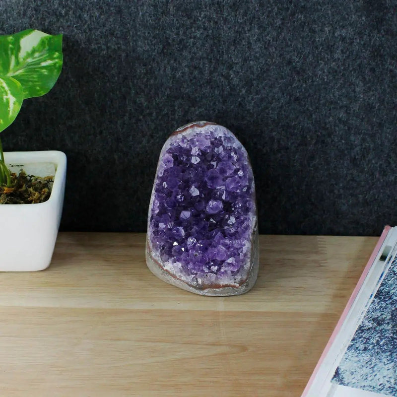 Amethyst Cluster Raw Stone for Home Décor | Brahmatells by Brahmatells