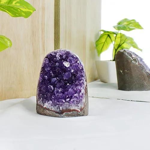 Amethyst Cluster Raw Stone for Home Décor | Brahmatells by Brahmatells
