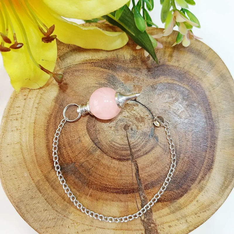 Amethyst Crystal Ball Pendulum for Dowsing & Healing | Brahmatells by Brahmatells
