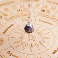 Amethyst Crystal Ball Pendulum for Dowsing & Healing | Brahmatells by Brahmatells