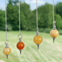 Amethyst Crystal Ball Pendulum for Dowsing & Healing | Brahmatells by Brahmatells