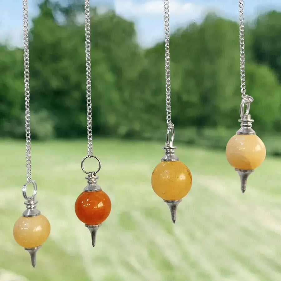 Amethyst Crystal Ball Pendulum for Dowsing & Healing | Brahmatells by Brahmatells