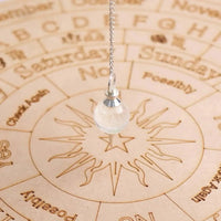 Amethyst Crystal Ball Pendulum for Dowsing & Healing | Brahmatells by Brahmatells