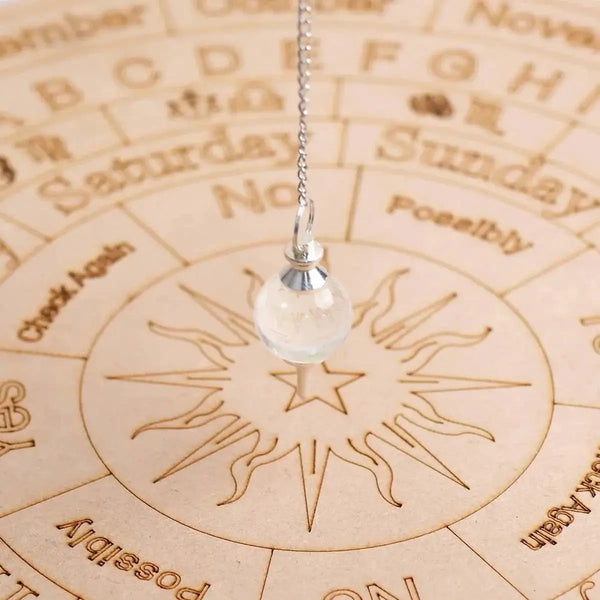 Amethyst Crystal Ball Pendulum for Dowsing & Healing | Brahmatells by Brahmatells