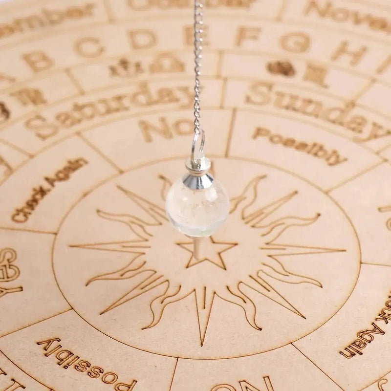 Amethyst Crystal Ball Pendulum for Dowsing & Healing | Brahmatells by Brahmatells
