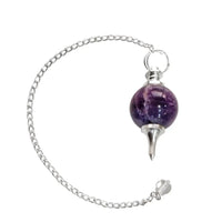 Amethyst Crystal Ball Pendulum for Dowsing & Healing | Brahmatells by Brahmatells