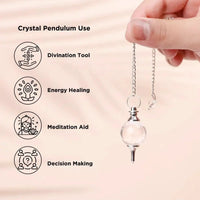 Amethyst Crystal Ball Pendulum for Dowsing & Healing | Brahmatells by Brahmatells