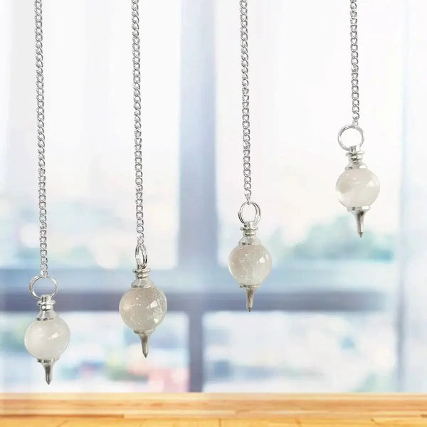 Amethyst Crystal Ball Pendulum for Dowsing & Healing | Brahmatells by Brahmatells
