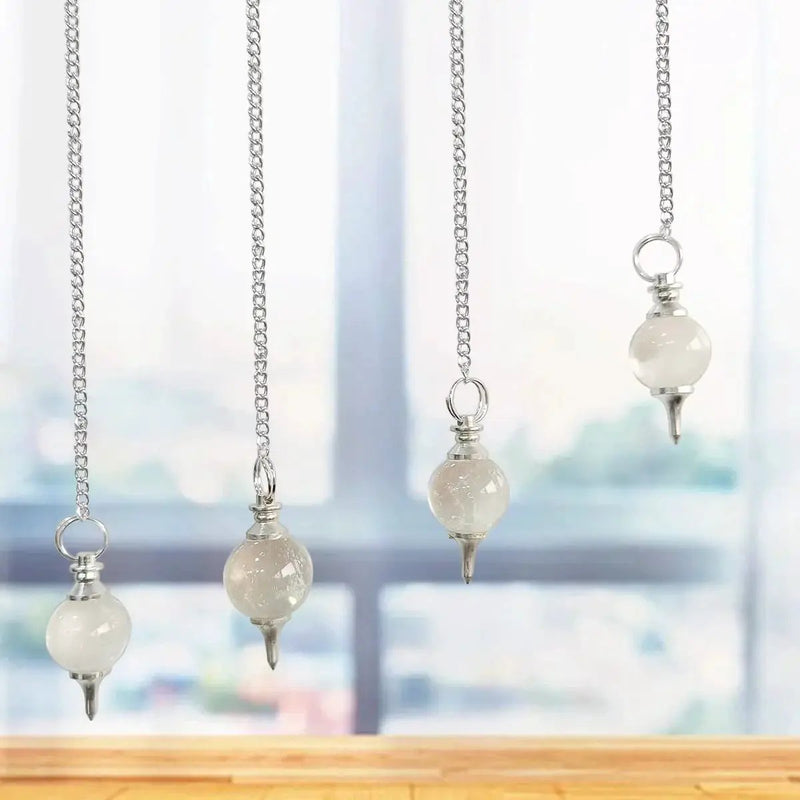 Amethyst Crystal Ball Pendulum for Dowsing & Healing | Brahmatells by Brahmatells