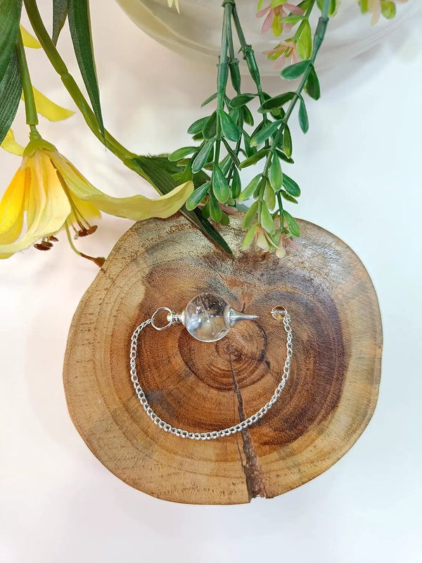 Amethyst Crystal Ball Pendulum for Dowsing & Healing | Brahmatells by Brahmatells