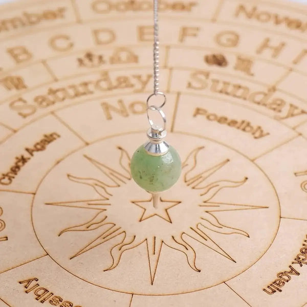 Amethyst Crystal Ball Pendulum for Dowsing & Healing | Brahmatells by Brahmatells